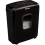 Fellowes 6M Destructora Papel, Minicorte 4x12mm, Destruye 6 Hojas, Negra